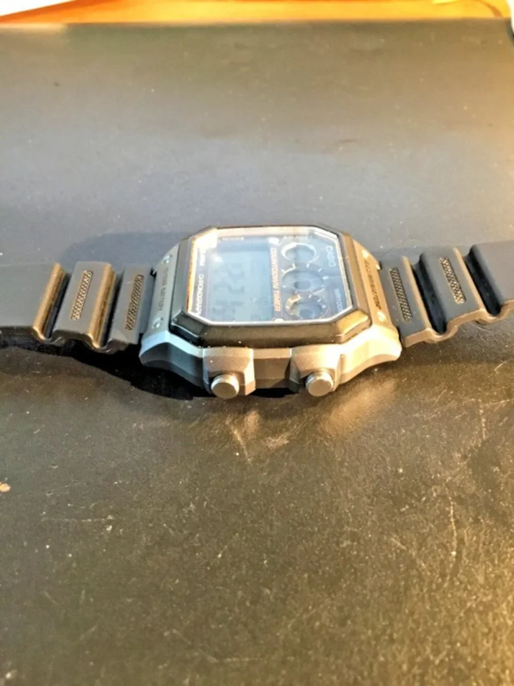 Casio AE-1300W Digital Sport Watch WR100 9 Timer Alarm Chrono=new battery